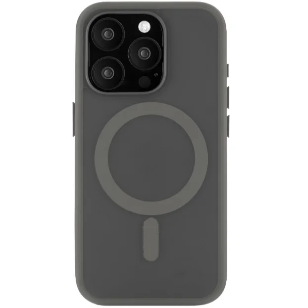 Чехол защитный uBear Cloud Mag Case, iPhone 16 Pro, MagSafe, серый
