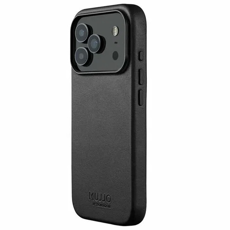 Чехол Mujjo Leather для iPhone 17 Pro, черный
